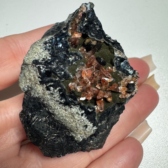 SUPER RARE Collector Rhodochrosite Matrix Potosi Mine Santa Eulalia Chihuahua 🇲🇽 - Picture 6 of 6